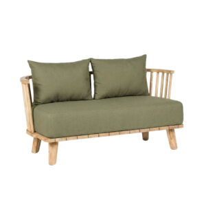 Canapé de jardin 2 places Malawi – Vert Algue