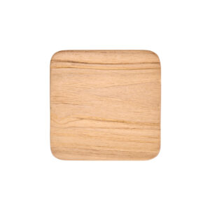 Dessous de verre en teck rustique naturel