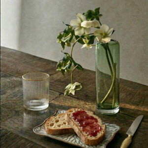 Grande assiette carrée Lotus Ice – Gris Brun — vue 2