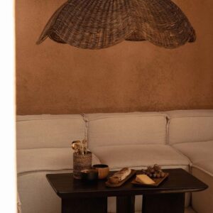 Suspension The Wave – Rotin Noyer Foncé – Grand Format — vue 2
