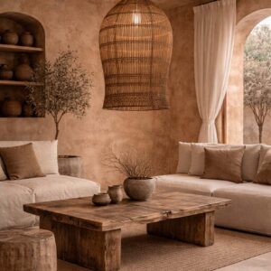 Suspension Cloche Tressée - Noyer Foncé - XL — vue 2