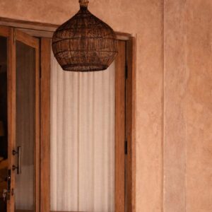 Suspension en rotin Desert Gourd – Noyer foncé – S — vue 2