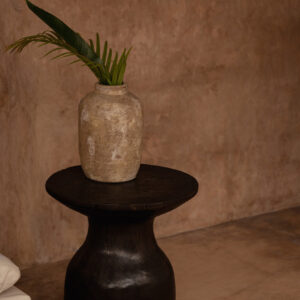 Table d'appoint Sablier - Noyer foncé — vue 2