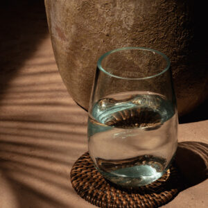 Dessous de verre tressé en rotin naturel — vue 2