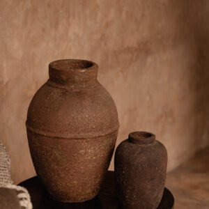 Vase en terre cuite Clay Echo – Bordeaux – S