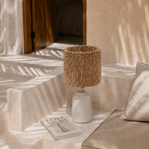 Abat-jour tressé en herbe de mer – Chalki Naturel — vue 2