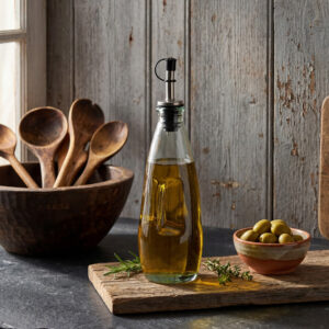 Bouteille à huile d'olive N°03 – Bleue