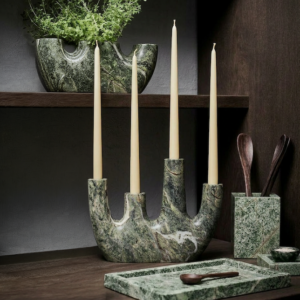 Vase en marbre Bidasar Vert - Grand — vue 2