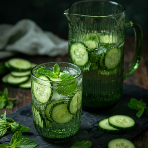 Verre à eau Ripple – Vert mousse