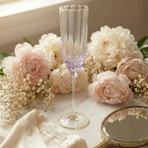 Flûte à champagne rose blush