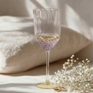 Verre à vin rose Pink Blush