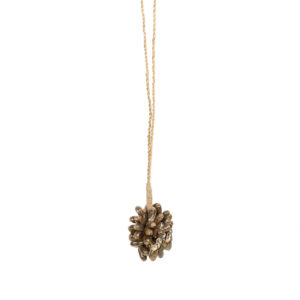 Pompon en coquillages cauri marron - lldeco