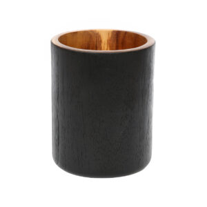 Porte-objets Bondi rond en teck - lldeco