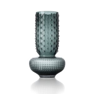 vase en verre recyclé sapphire jewel – bleu – l