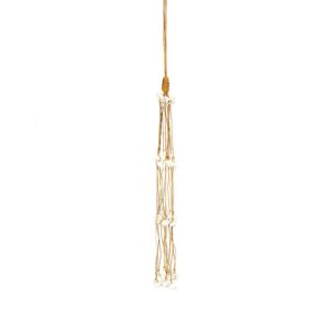 Suspension décorative en coquillages longs Blanc