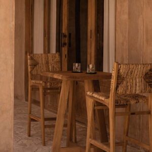 Table haute Cheers – Bois naturel – 100 cm, vue 2