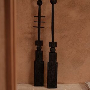Pilier décoratif Totema – Bois noir – 190 cm, vue 2