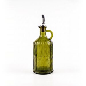 Bouteille à huile d'olive N°024 – Verre vert olive