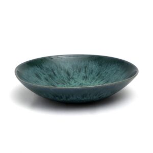 Assiette à pâtes Aqua – Grès bleu