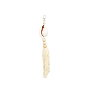 Porte-clés Togian Naturel et blanc