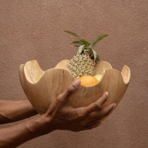 Coupe à fruits Ifefe – Bois naturel – 32 cm, vue 2