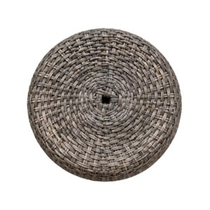 Sous-verre Kito – Rotin naturel et noir