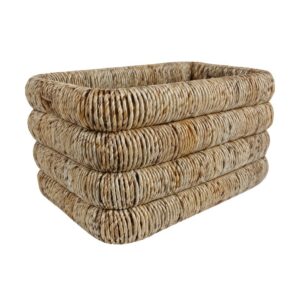 Panier rectangulaire en feuille de bananier