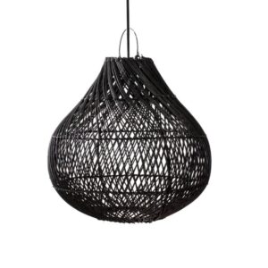 Suspension Bottle – Rotin noir – M