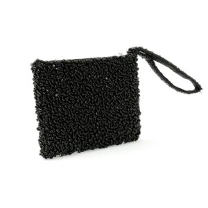 Porte-monnaie en perles Black Pearl Noir