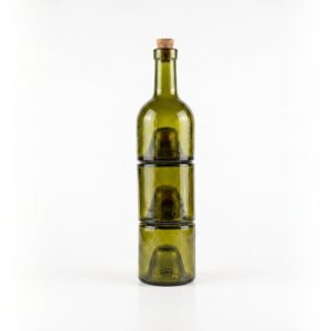 Huilier 3 étages en verre recyclé Vert olive