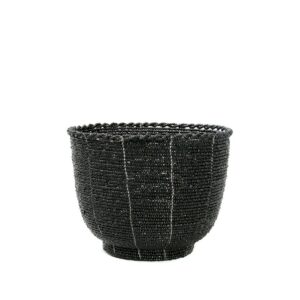 Bol en perles Candy Noir M