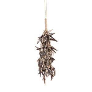 Suspension décorative Unicorn en coquillages Brun