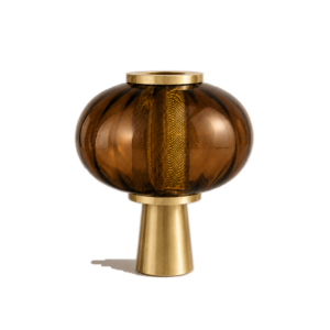 Lampe à poser Solara – Verre et doré, vue 2