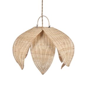 Suspension Flower – Rotin naturel, vue 2