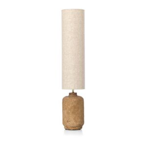 Lampe à poser Ombu – Papier ton terre – M
