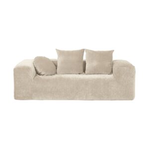 Canapé 3 places en velours côtelé Urban Coopl Ivory