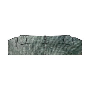 Canapé 4 places en lin et coton Slow Family Blue