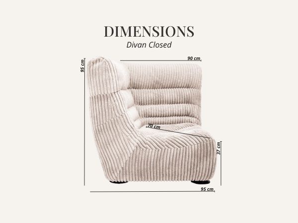 Divan Closed, dimensions