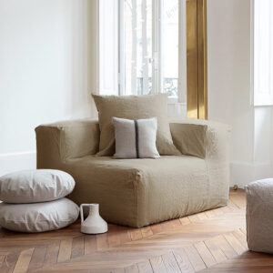 Module d'angle en velours lisse Urban Coin Wolf, vue 2