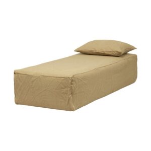 Banquette méridienne en lin lavé Slow Daybed Savane