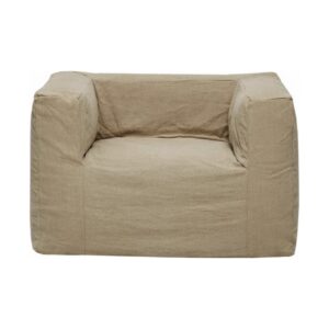 Fauteuil en lin lavé Slow Cub Naturel