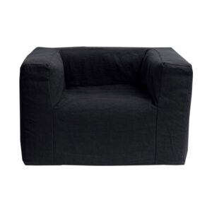Fauteuil en lin lavé Slow Cub Tin