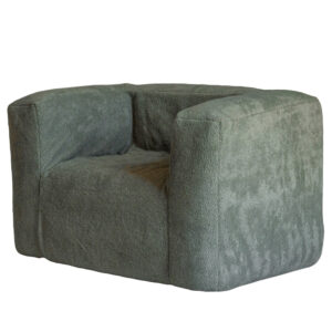 Fauteuil en moumoute Slow Cub Sauge, vue 2