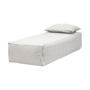 Banquette méridienne en lin lavé Slow Daybed Craie