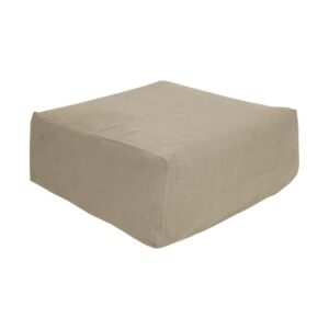 Pouf repose-pieds en lin lavé Slow Pouf Naturel