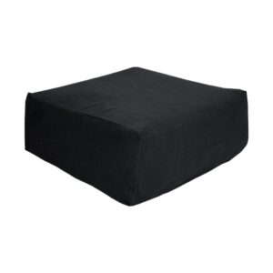 Pouf repose-pieds en lin lavé Slow Pouf Nuit