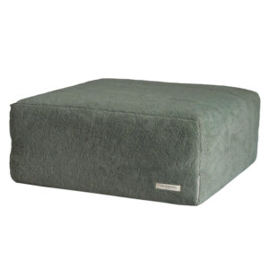 Pouf repose-pieds en moumoute Slow Pouf Sauge, vue 2