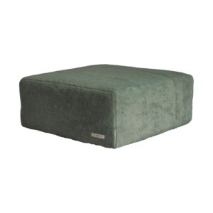 Pouf repose-pieds en moumoute Slow Pouf Sauge