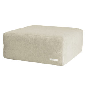 Pouf repose-pieds en moumoute Slow Pouf Stone, vue 2