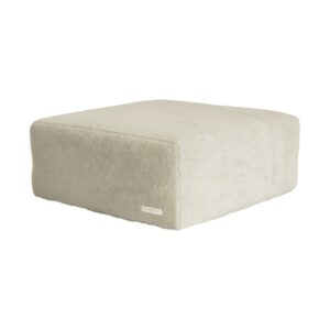 Pouf repose-pieds en moumoute Slow Pouf Stone